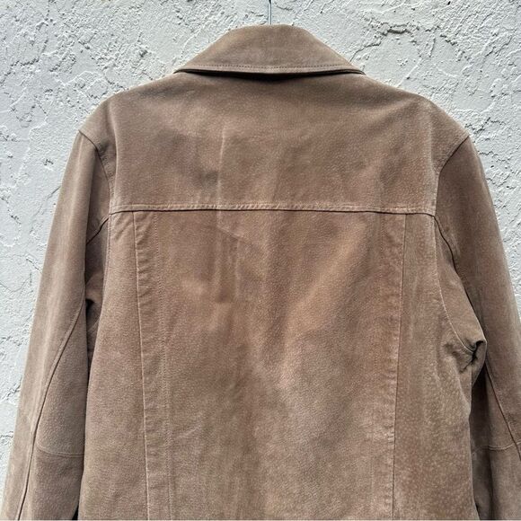 WILSONS LEATHER Suede Leather Jacket Mens Small Beige Neutral Western - Picture 5 of 9